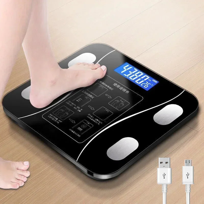 Bluetooth Body Fat Scale, Body Composition Analyzer with Smart APP Sync Weight